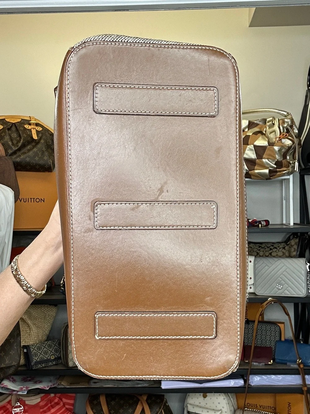 Bally Sommet Medium Haircalf Satchel | Made in Italy | COA 2015 Times Feauture - Picture 5 of 17